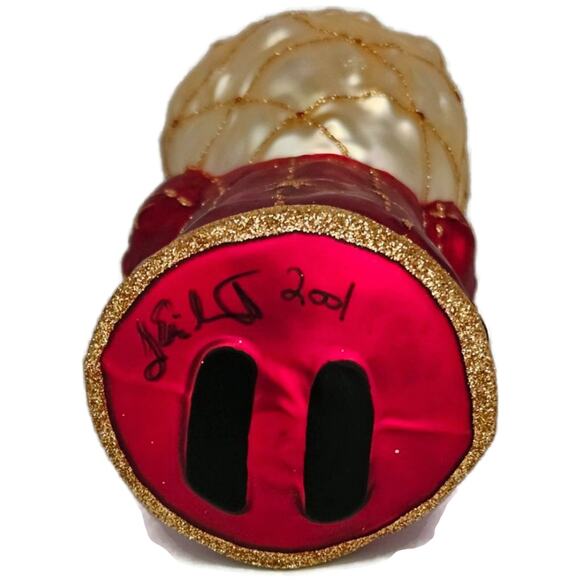 Patricia Breen Roosevelt Santa Red Glittered Stars Teddy Bear Christmas Ornament - Picture 10 of 11